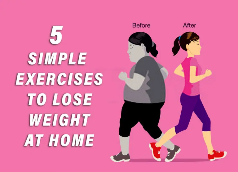 5 simple exercises to lose weight at home